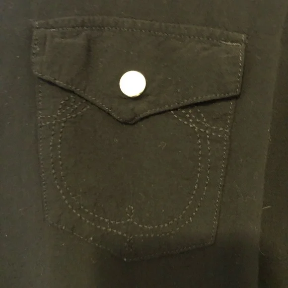 True Religion Black Button Down Shirt - Picture 15 of 15